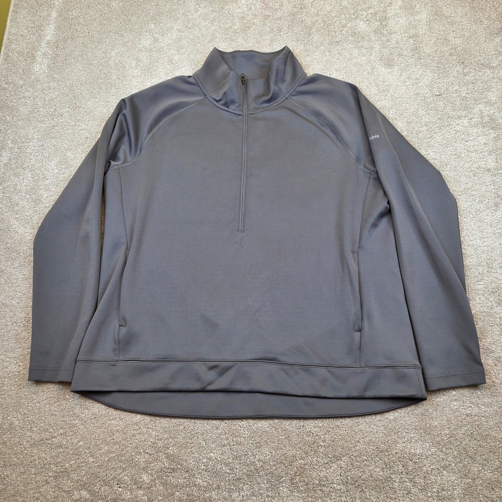 Columbia Women's Savanna‎ Hill 1/2 Zip Pullover Jacket Grey Size XL